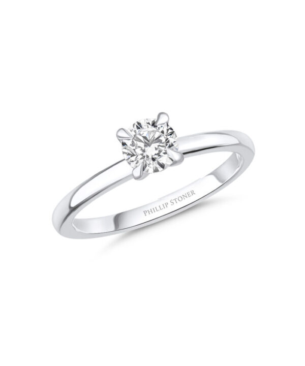 0.53ct E VS2 Round Brilliant Diamond Nova Ring