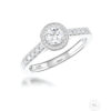 0.26ct I VS Round Brilliant Diamond Halo Ring - Image 3