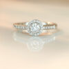 0.26ct I VS Round Brilliant Diamond Halo Ring