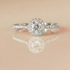 0.40ct G VS1 Round Brilliant Diamond Halo Ring