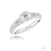 0.56ct H VVS2 Round Brilliant Cut Diamond Engagement Ring - Image 2
