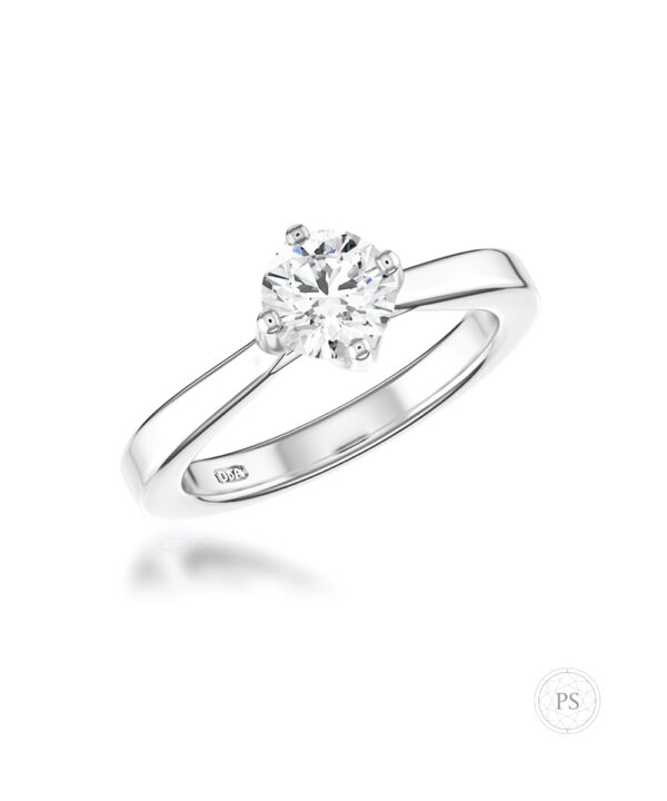 0.53ct G VS2 Round Brilliant Diamond Solitaire Ring - Image 3