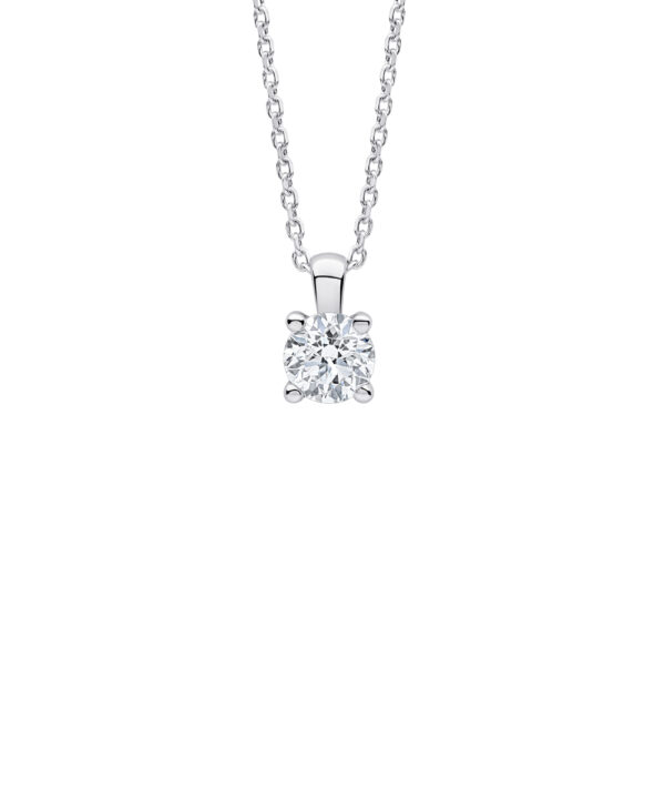 Tulip Diamond Pendant – Platinum