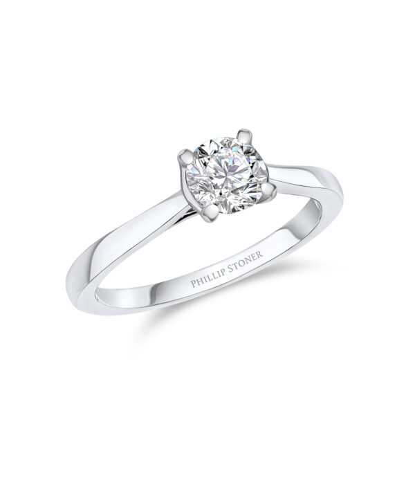 Pre-owned 0.70ct Round Brilliant Diamond Solitaire Ring