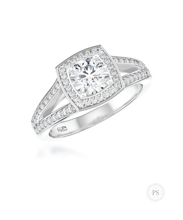 0.70ct G SI1 Round Brilliant Diamond Ring