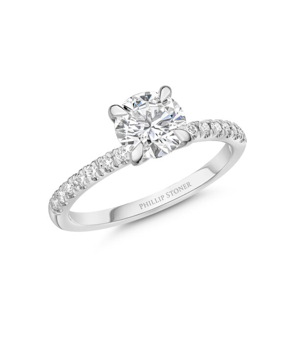 1.22ct D SI2 Round Cut Diamond Nova Ring