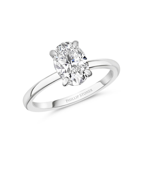 1.50ct F SI1 Oval Diamond Nova Ring