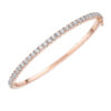Diamond Line Bangle – 18ct Yellow Gold