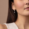 Station Diamond Drop Earrings - Image 2