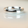 5mm Bevelled Edge Wedding Band – 18ct White Gold