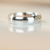 5mm Court Shaped Wedding Band – 18ct White Gold