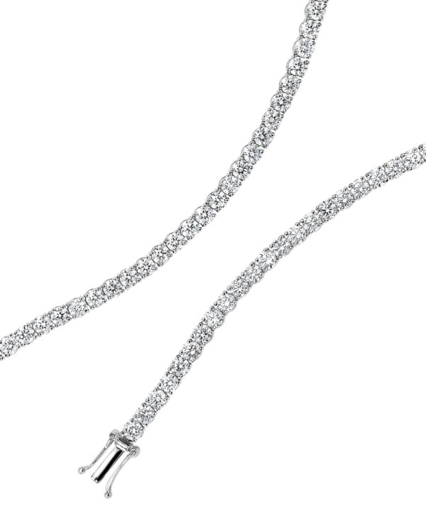 Classic Diamond Line Bracelet – 18ct White Gold