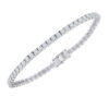 Classic Diamond Line Bracelet – 18ct White Gold