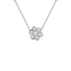 Diamond Flower Pendant