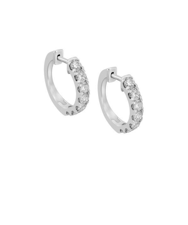 Diamond Hoop Earrings