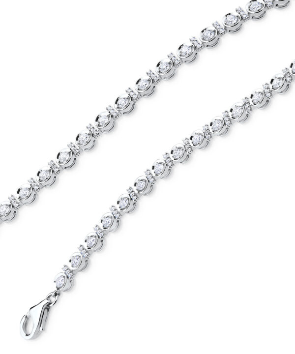 Diamond Accent Line Bracelet