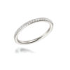 Domed Diamond Stacking Eternity Band – 18ct White Gold - Image 2