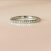Domed Diamond Stacking Eternity Band – 18ct White Gold
