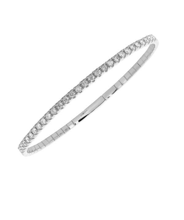 0.25ct Flexible Diamond Set Bangle