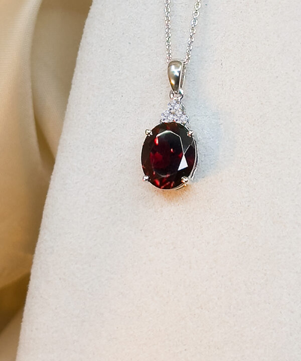 Garnet & Diamond Pendant