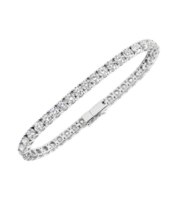 Diamond Line Bracelet – 18ct White Gold