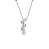 Pear Cut Diamond Leaf Pendant
