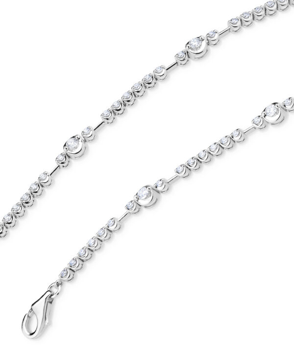 Diamond Trilogy Line Bracelet