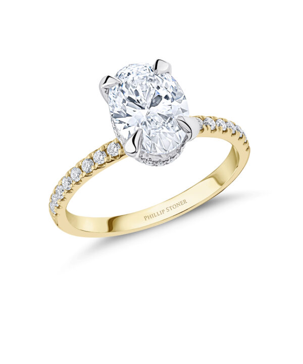 Lab Grown 2.54ct D VVS2 Oval Diamond Ring