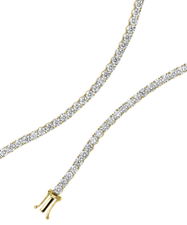 Classic Diamond Line Bracelet – 18ct Yellow Gold