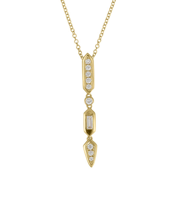 Deco Diamond Drop Pendant