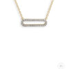 Diamond Horizontal Love Links Pendant