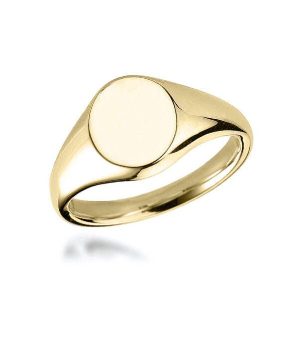 Oval Stamped Signet Ring – Customisable