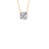 Round Brilliant Lab Grown Diamond Pendant – 18ct Yellow Gold - Image 3