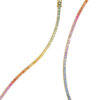 Rainbow Sapphire Line Bracelet – 18ct Yellow Gold - Image 2