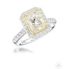 1.04ct K VVS2 Radiant Cut Diamond Ring - Image 3