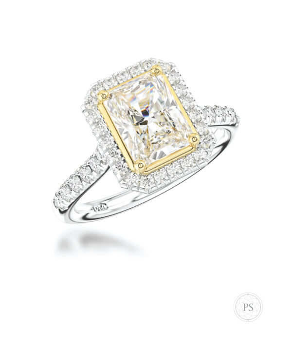 1.04ct K VVS2 Radiant Cut Diamond Ring - Image 3