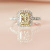 1.04ct K VVS2 Radiant Cut Diamond Ring