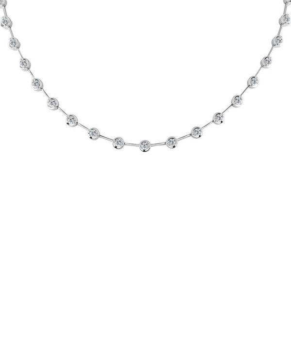 Duet Round Diamond Necklace