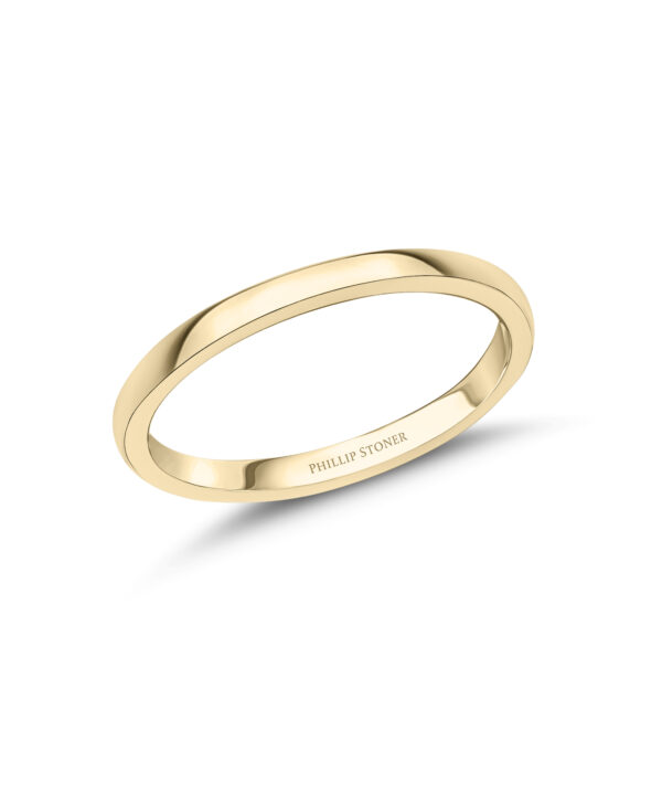 2mm Classic Wedding Band – 18ct Yellow Gold