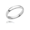3mm Medium Court Wedding Band – Platinum - Image 2