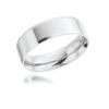 5mm Bevelled Edge Wedding Band – 18ct White Gold - Image 3