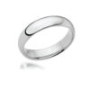5mm Court Shaped Wedding Band – 18ct White Gold - Image 2