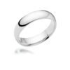 6mm Medium Court Wedding Band – 18ct White Gold - Image 3