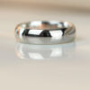 6mm Medium Court Wedding Band – 18ct White Gold - Image 2
