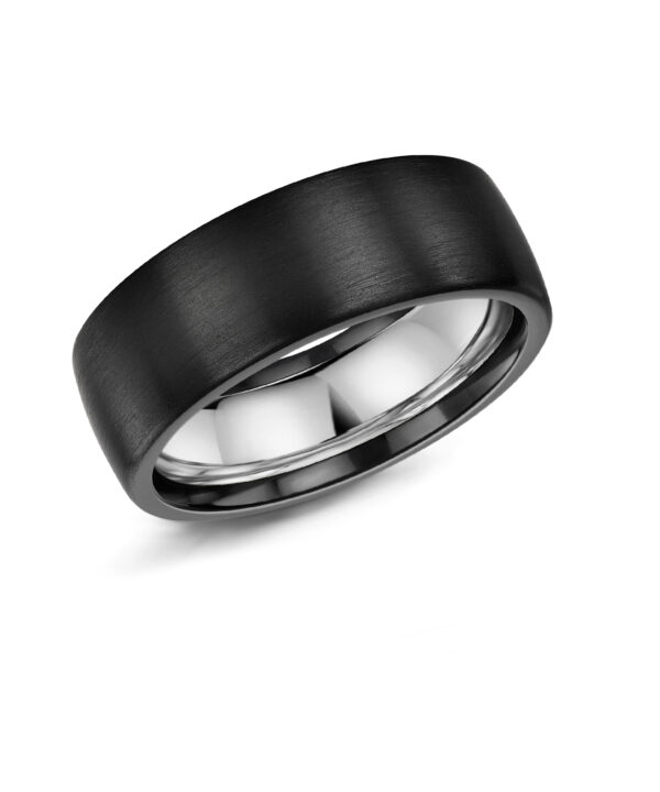 8mm Black Zirconium Band