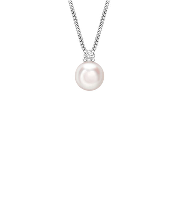 Akoya Pearl & Diamond Pendant