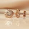 Rose Gold Vermeil Cannelé Twist Cufflinks