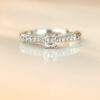 0.34ct G VVS2 Asscher Cut Diamond Solitaire Ring