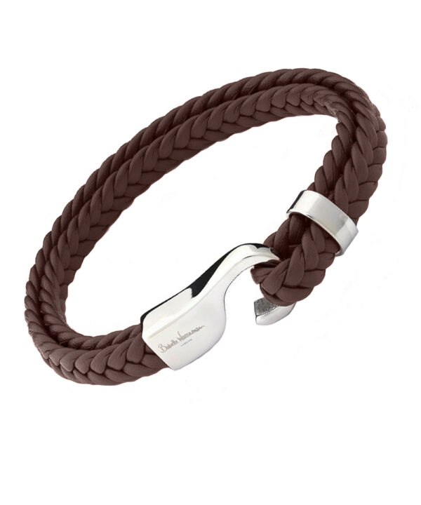 Marine Leather Bracelet – Brown