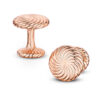 Rose Gold Vermeil Cannelé Twist Cufflinks - Image 3